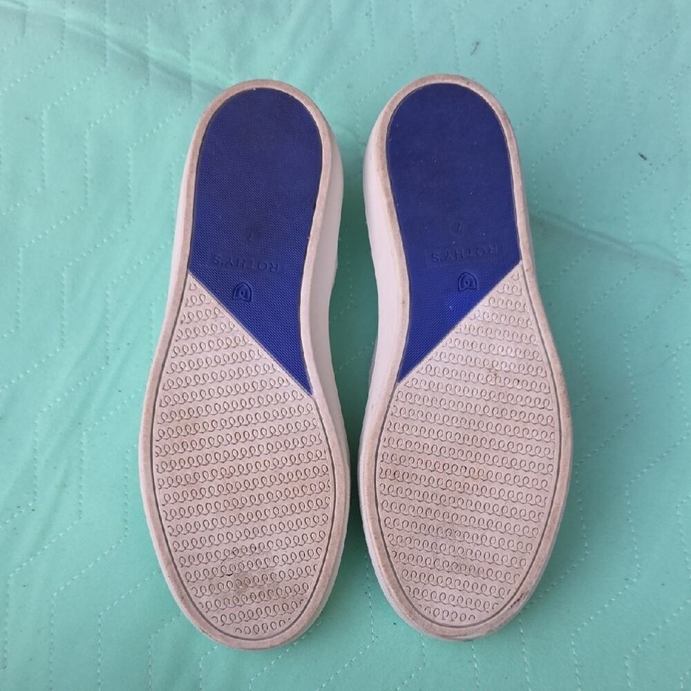 Rothy's Original Slip On Sneaker 7 White Clean Sustainable Recycled Comfort - Picture 9 of 10
